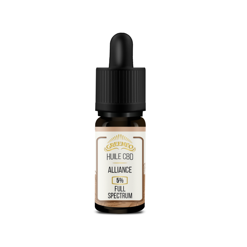 [002447-4309] Huile CBD ALLIANCE FULL SPECTRUM - GREENEO (5% - 500 mg/10ml)